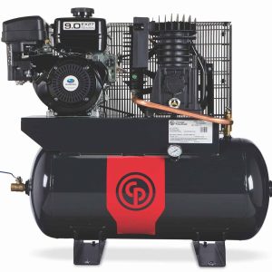 Chicago Pneumatic RCP-1430G | 14 HP 25.3 ACFM Two Stage Gasoline Engine Compressor | 30 Gallon Horizontal Tank | 8090 2508 23