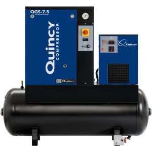 Quincy 7.5HP 60GAL Horizontal Model QGS 7.5 TMD-1