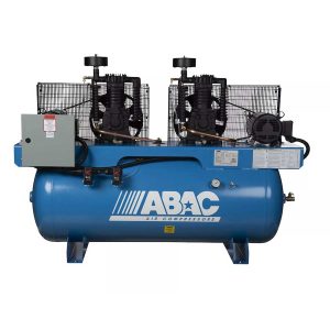 ABAC AB5-43120D 120 Gallon Horizontal Duplex Piston Compressor
